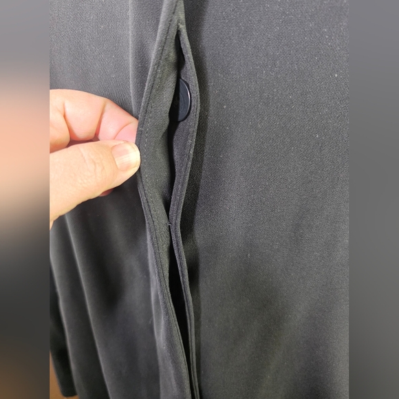 London Fog Black Hidden-Button Overcoat XL Regular Men's Classic Lined Jacket - Picture 10 of 13